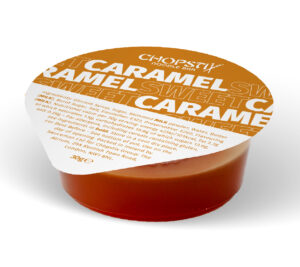 sweet caramel sauce dip pot